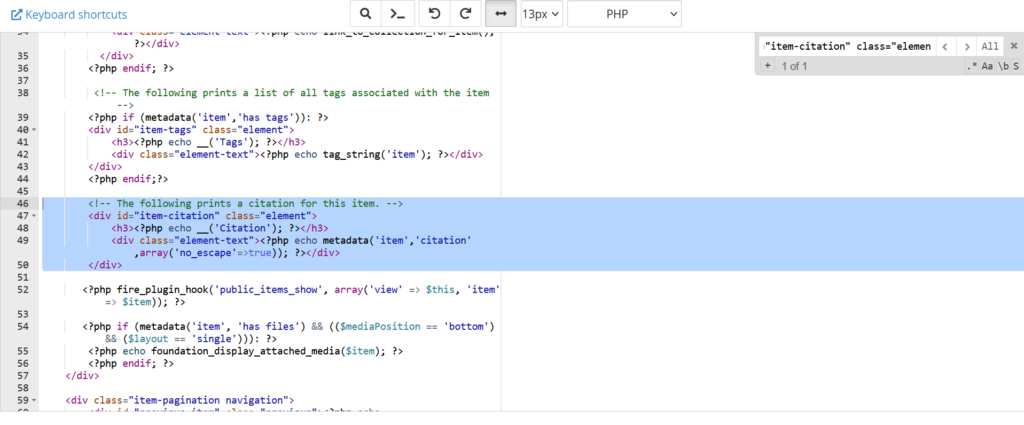 The lines of code that need to be removed are highlighted